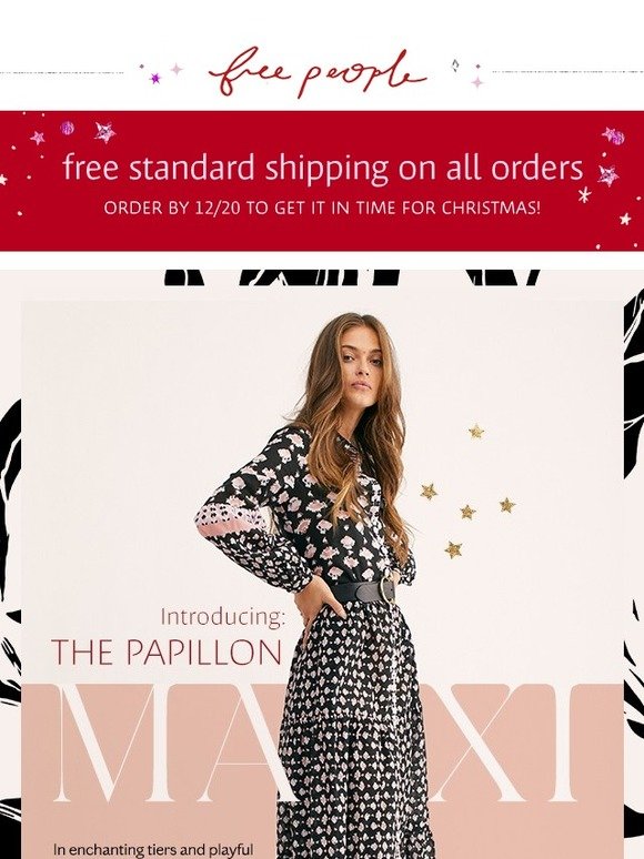 free people papillon maxi dress