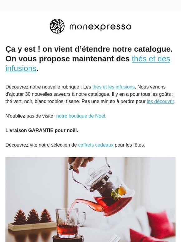 🌟 C'est pas possible ! 🌟 du thé chez Monexpresso