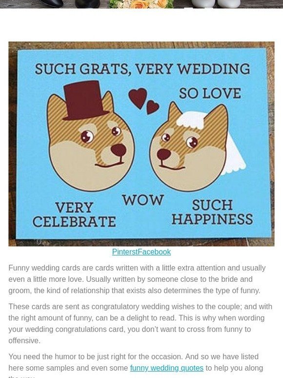 Posts from 18 Hilarious Examples For Funny Wedding Cards for 12/14/2018