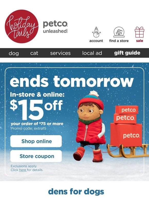 PETCO InStore or Online 15 off (ends soon!) Milled