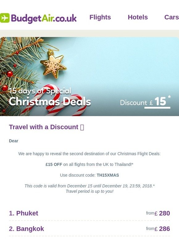 Explore fascinating Thailand with a Discount