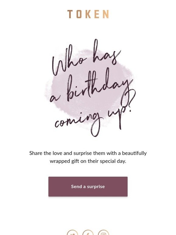 Who has a birthday coming up?