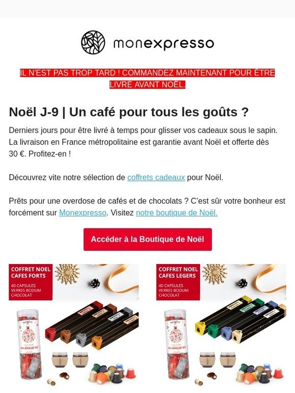 🎅 Livraison  garantie avant Noël ! Retrouvez nos idées cadeaux