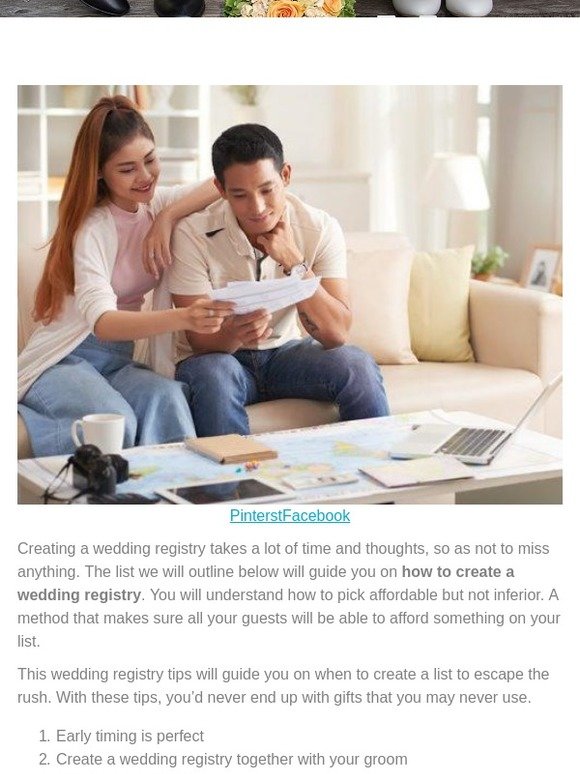 Posts from 33 Wedding Registry Tips You Should Know In 2019 for 12/16/2018