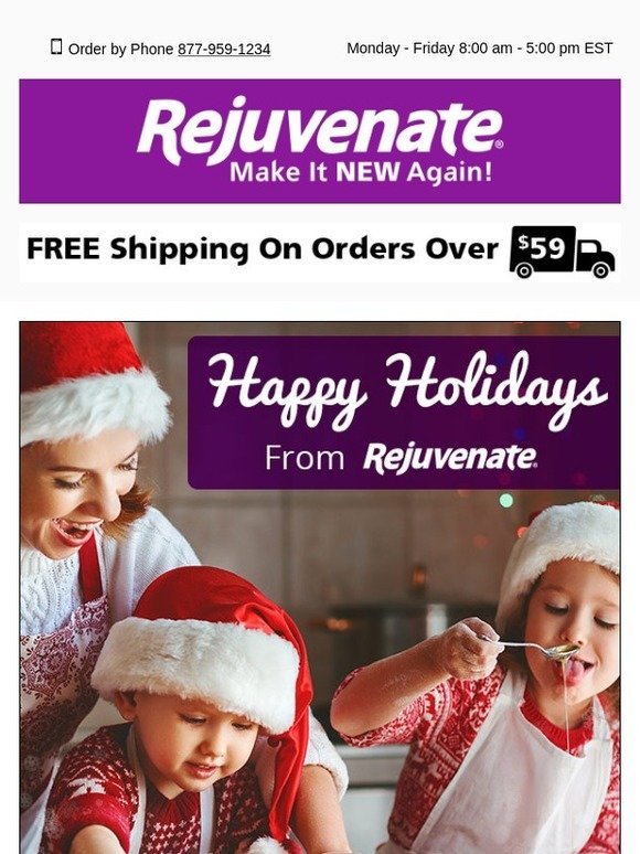 🎀Happy Holidays From Rejuvenate Products🎀