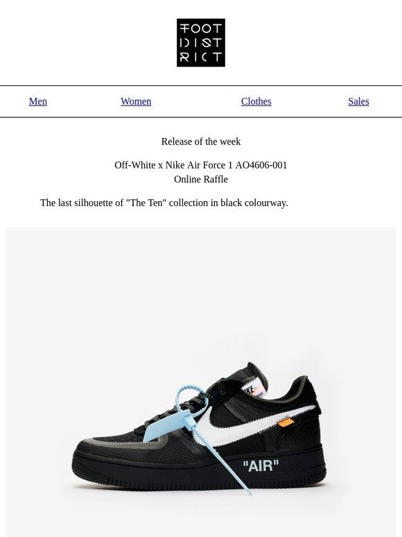 off white air force 1 raffle