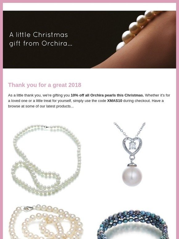 A little Christmas gift from Orchira Pearls...