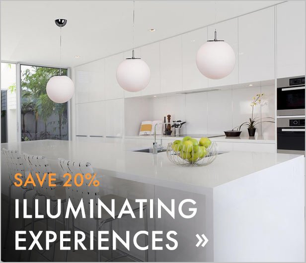 Save 20%. Illuminating Experiences.
