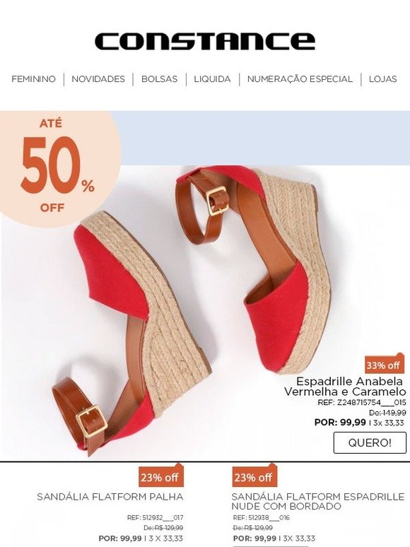 Compre Chinelo Flatform Preto Suede Solado Corda Constance Online