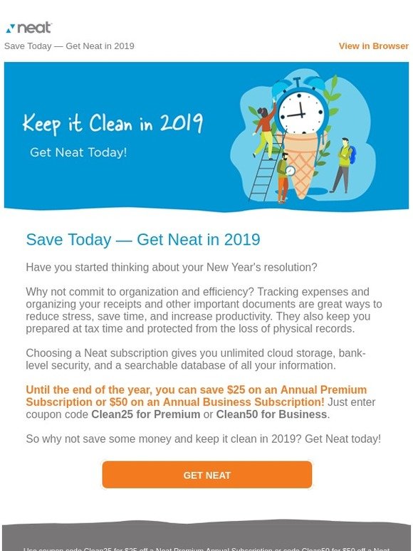 Keep it Clean in 2019
