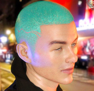 Stylish Shaved Hair For Genesis 3 And 8 Male(s)