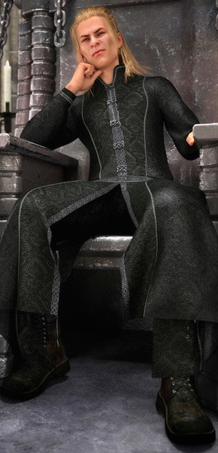 dForce Gothic Prince Outfit for Genesis 8 Male(s)
