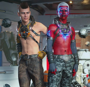 Symbiont Outfit Textures