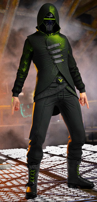 Sci-Fi Assassin Outfit for Genesis 8 Male(s)