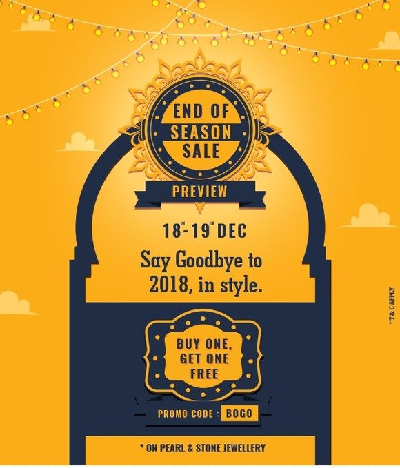 Buy 1 Get 1 Free Preview Sale