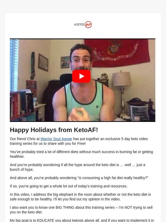 Free 5 Video Training Series - Day 1: Is Ketosis Healthy?