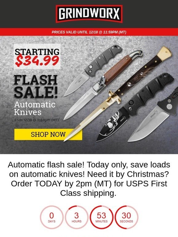 Automatic Knife Flash Sale!