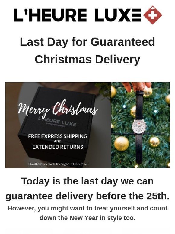 Last Day for Christmas Delivery 🎁  FLASH SALE