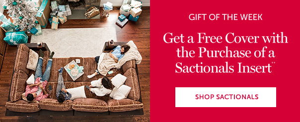 SACTIONALS GIFT OF THE WEEK | Get a Free Cover with the Purchase of a Sactionals Insert** | SHOP SACTIONALS >>