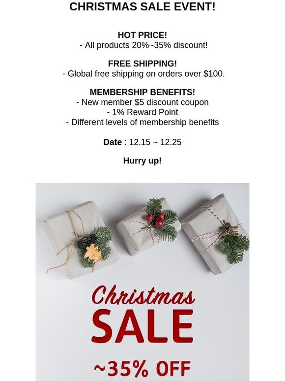 [ANAIS] CHRISTMAS SALE EVENT! All items ~35% OFF!