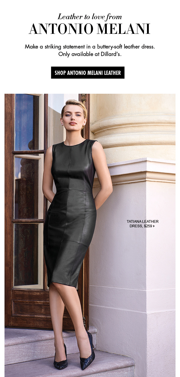 Antonio melani tatiana leather dress hotsell