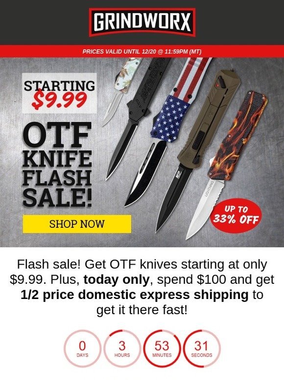 OTF Knife Flash Sale!
