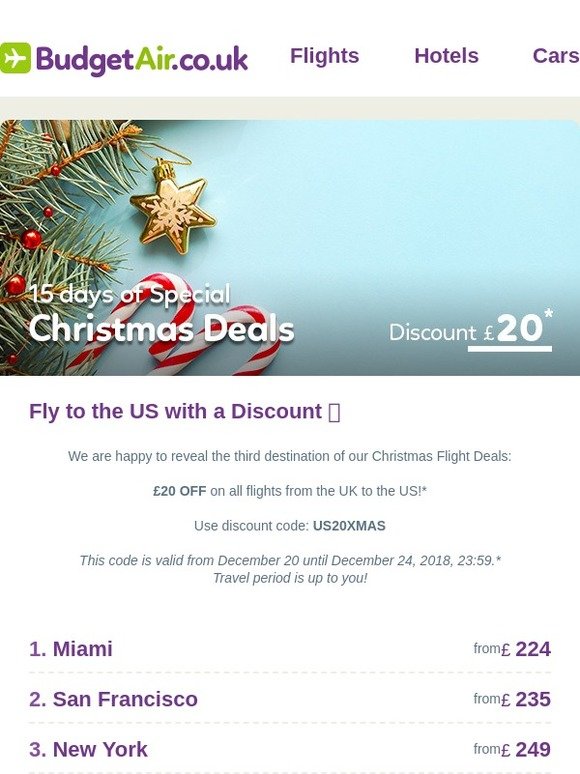 🎅 £20 Discount to Discover Somewhere New