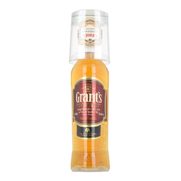 Grants Blended Scotch Whisky with Gift Glass 750ml