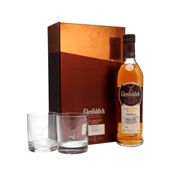 Glenfiddich Malt Master's Edition 700ml + 2 Gift Glasses w/ Gift Box
