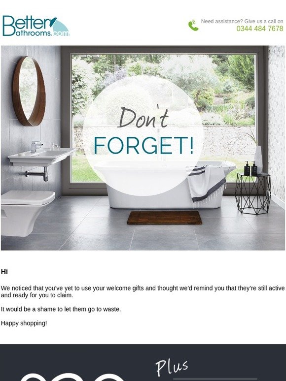 Don't forget! Your discount codes are ready and waiting...