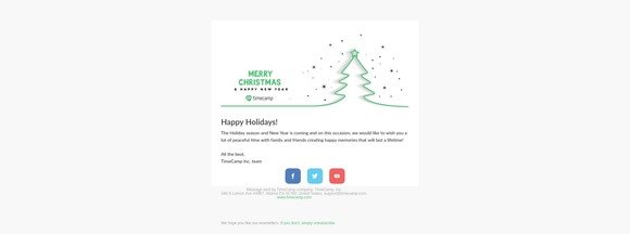 Best wishes from the entire TimeCamp team