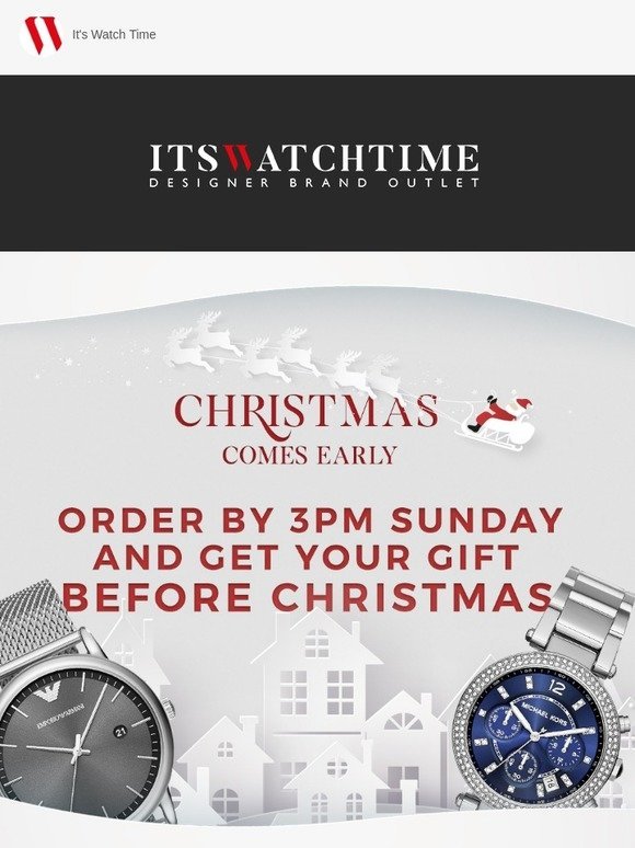 ☰ Hi  You still have time before Christmas