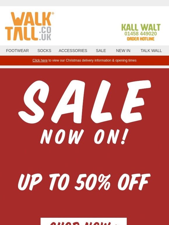 Sale now on! Huge reductions off selected items