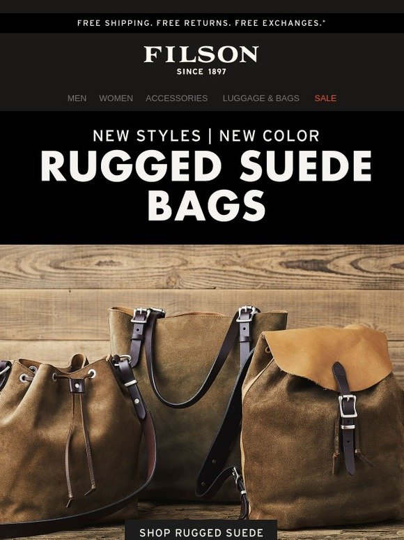 filson small rugged suede backpack