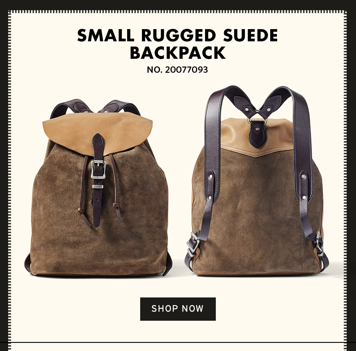 small rugged backpack