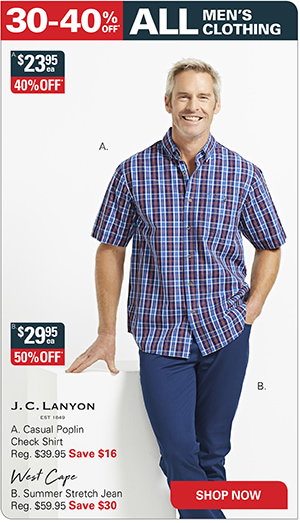 Men's West Cape and JC Lanyon