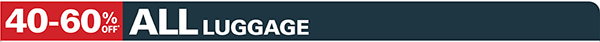 40-60% off Luggage