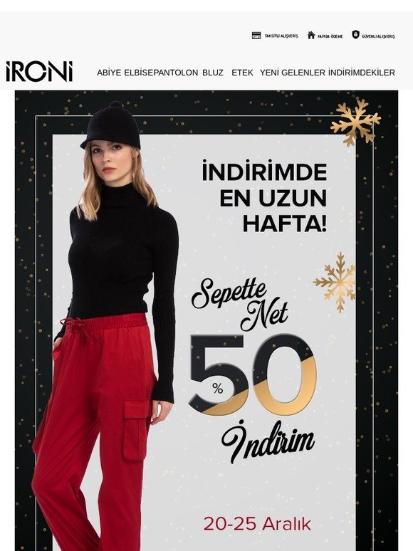 %50 İndirimde Yarın Son Gün