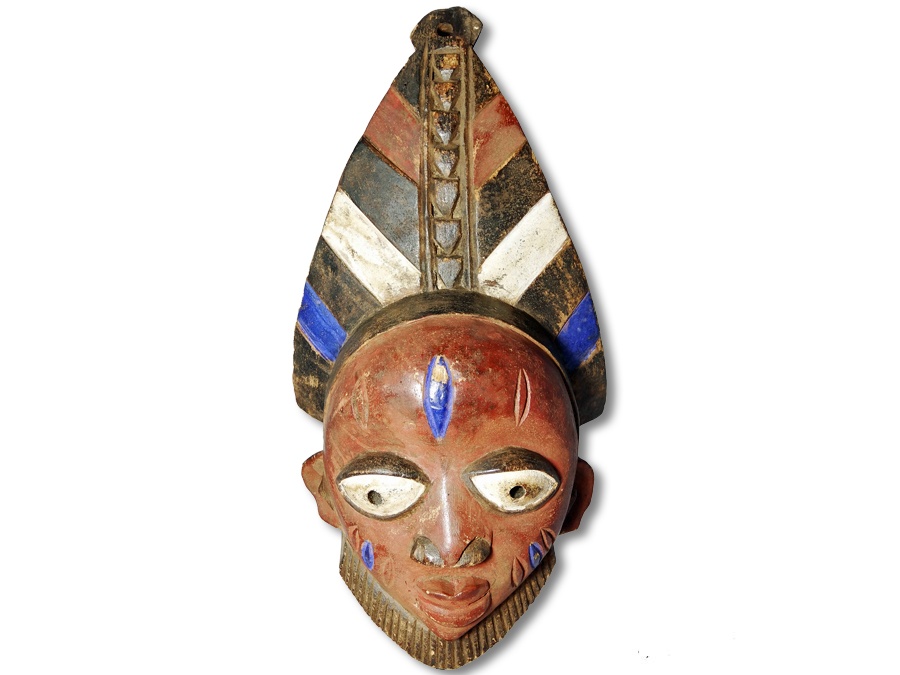 Afrikanische Maske der Yoruba 39cm