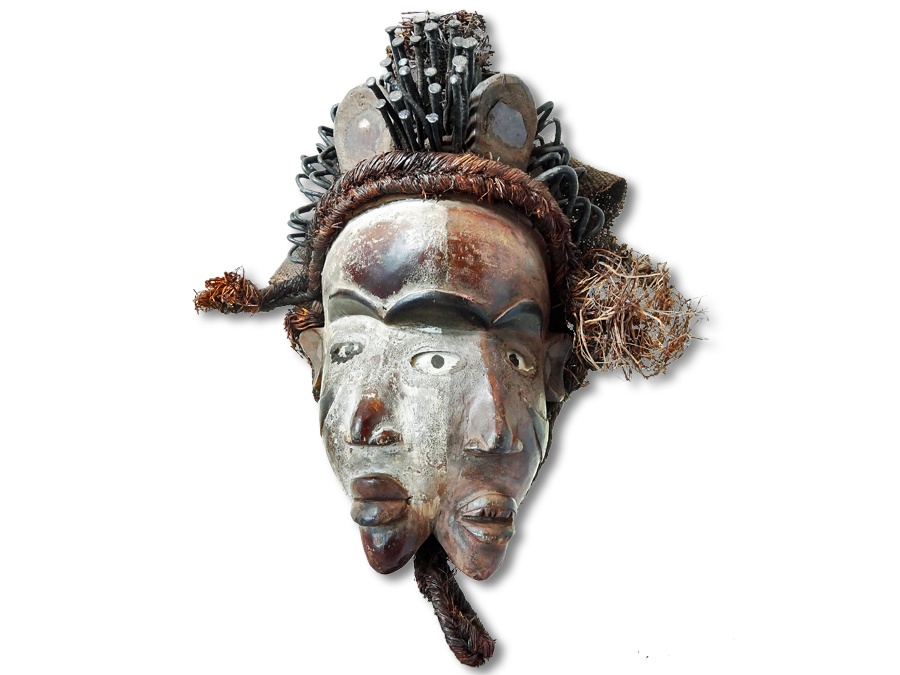 Bakongo Ritualmaske Kongo Afrika 41cm