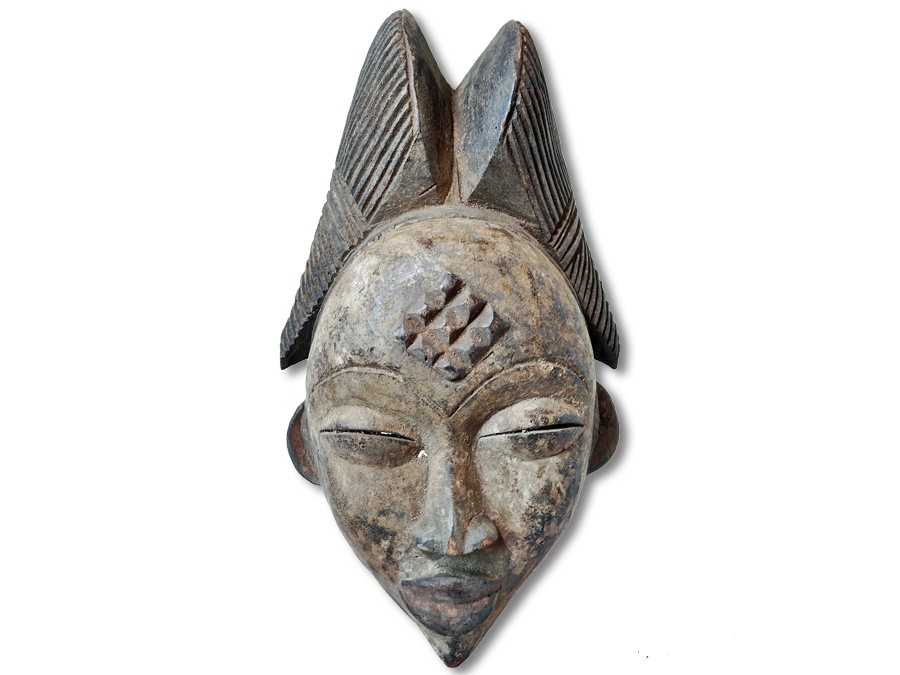 Punu-Maske Gabun Afrika 30cm