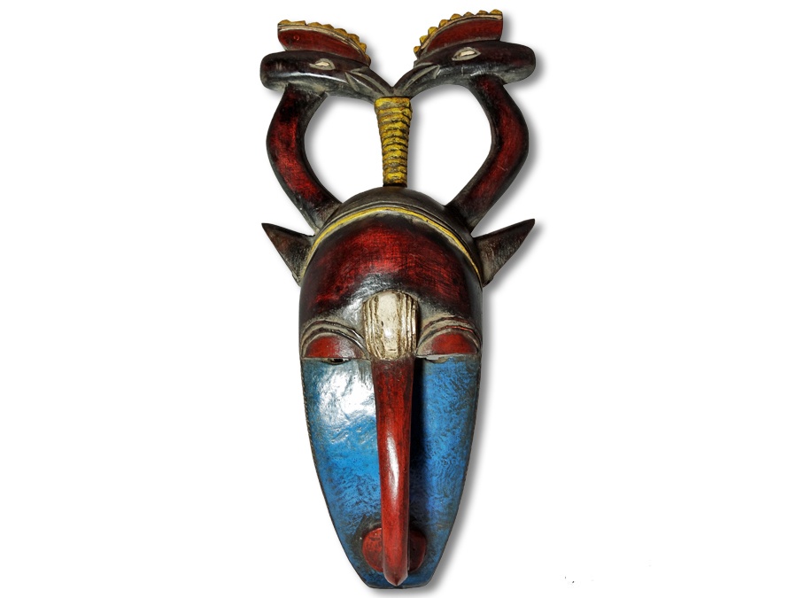 Yaoure Maske Elfenbeinküste/Afrika 40cm