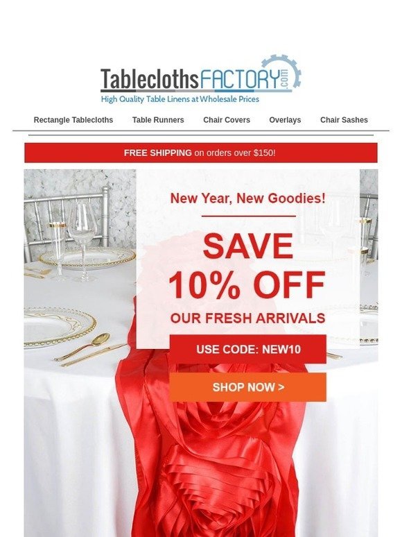 Delightful coupon for tableclothsfactory Tableclothsfactory Email Newsletters Shop Sales Discounts And Coupon Codes Page 20