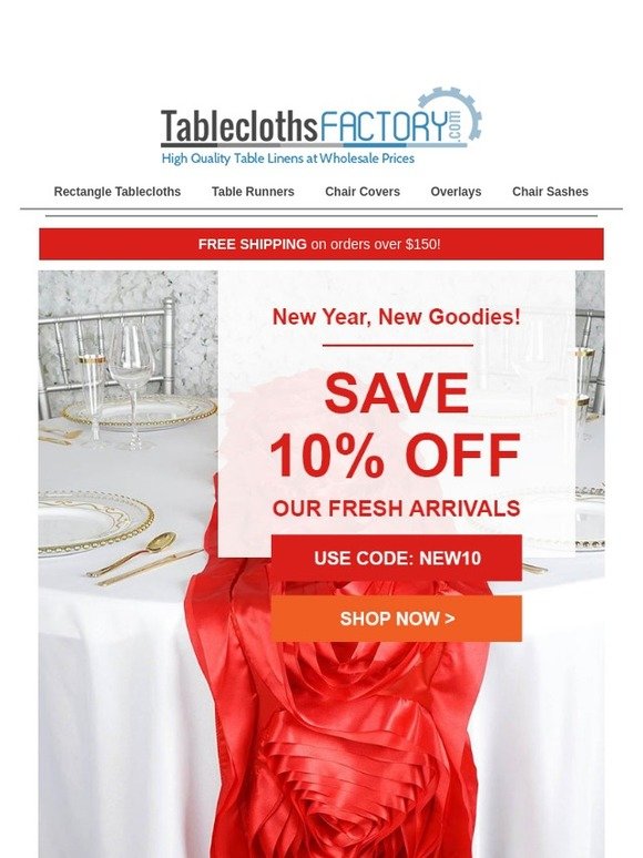 Delightful coupon for tableclothsfactory Tableclothsfactory Email Newsletters Shop Sales Discounts And Coupon Codes Page 20