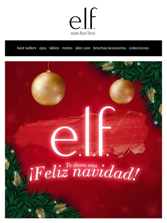 ¡Feliz navidad! te desea e.l.f. 😚💄