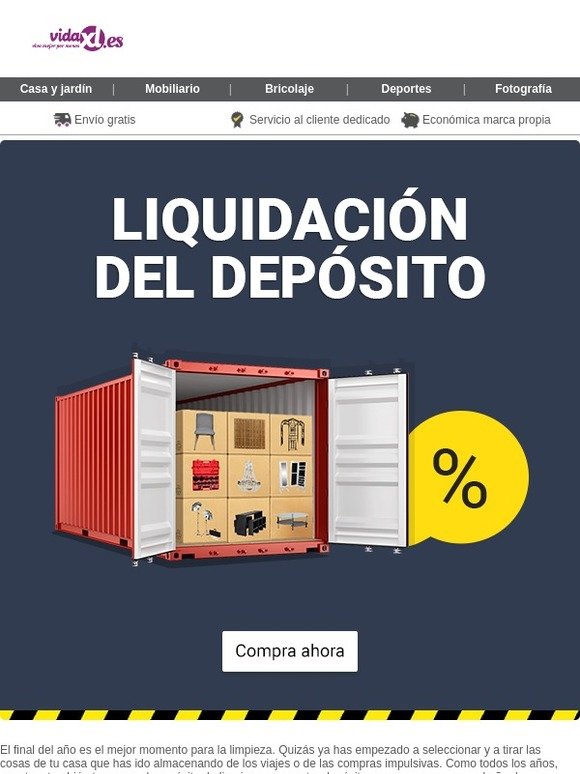 Ya casi el 2019 - momento de limpiar el depósito