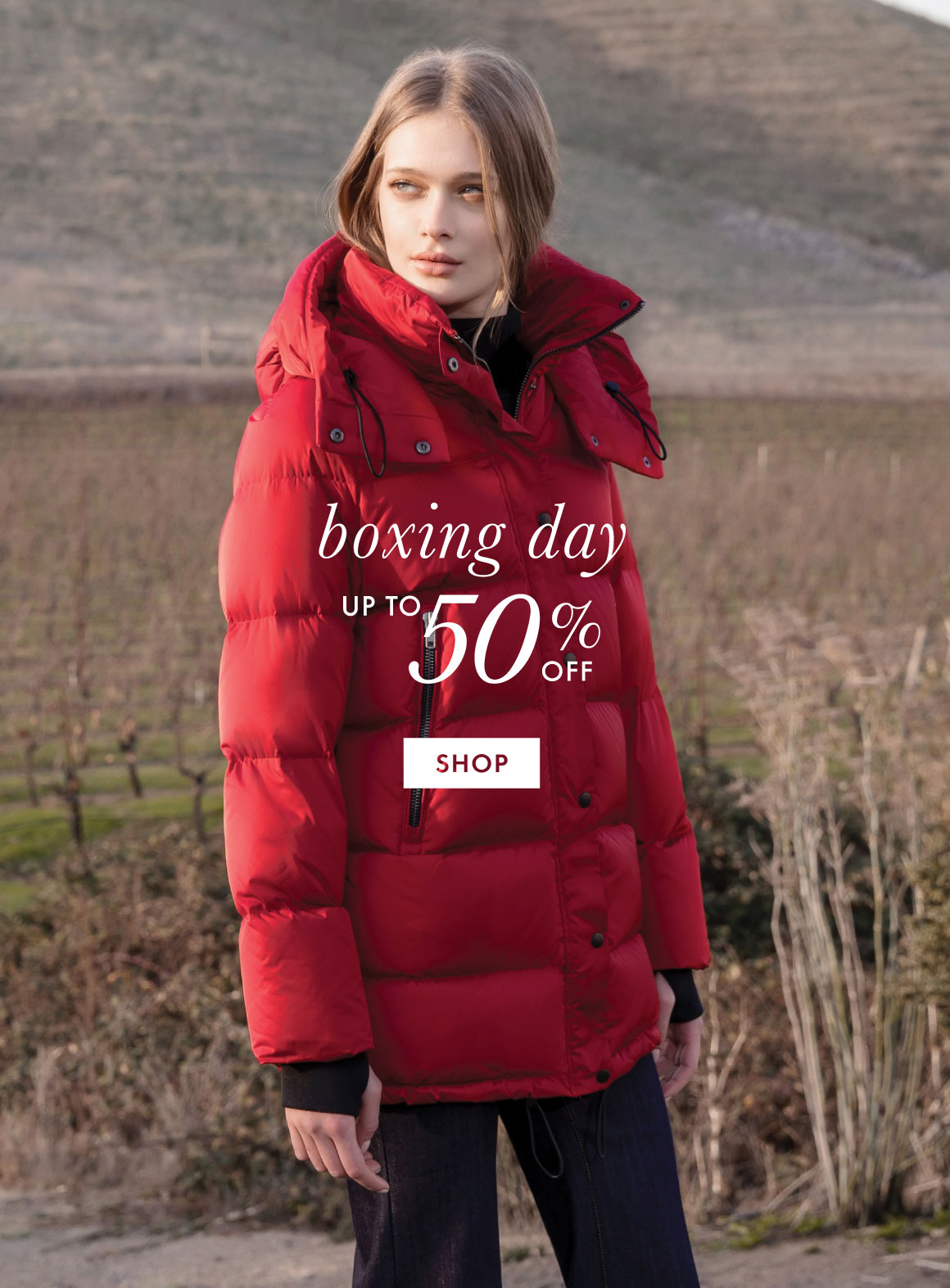 Winter jacket 2025 boxing day sale