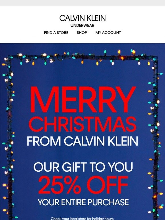 Calvin klein sales outlet store coupon