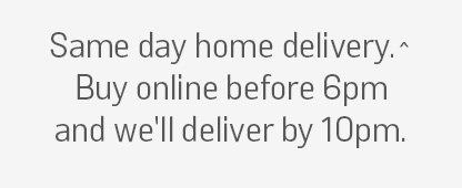Fast Track same day delivery.