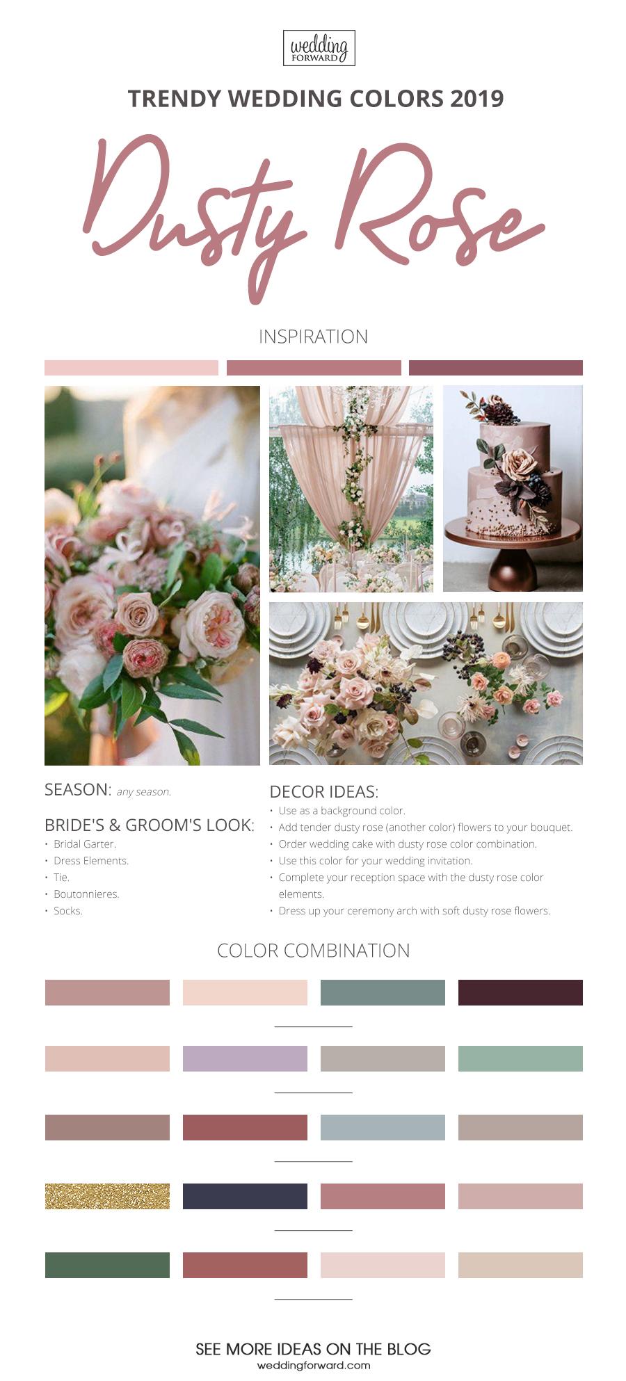 Weddingforward: Posts from 30 Popular Dusty Rose Wedding Ideas for